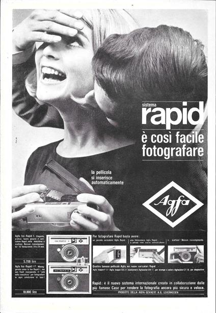 Agfa Rapid è così facile fotografare. Advertising 1964 - copertina