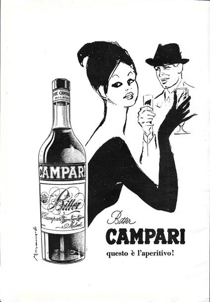 Bitter Campari/Gruppo Finmare. Advertising 1964 fronte/retro - copertina