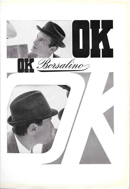 OK Borsalino. Advertising 1964 - copertina