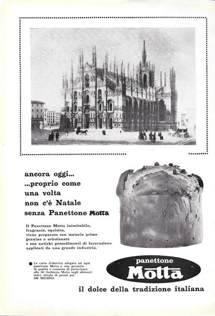 Panettone Motta. Advertising 1964 - copertina