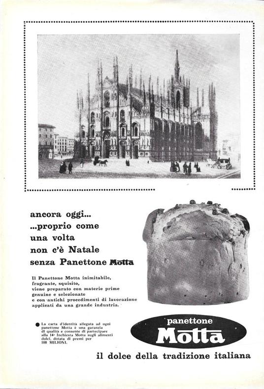 Panettone Motta. Advertising 1964 - copertina