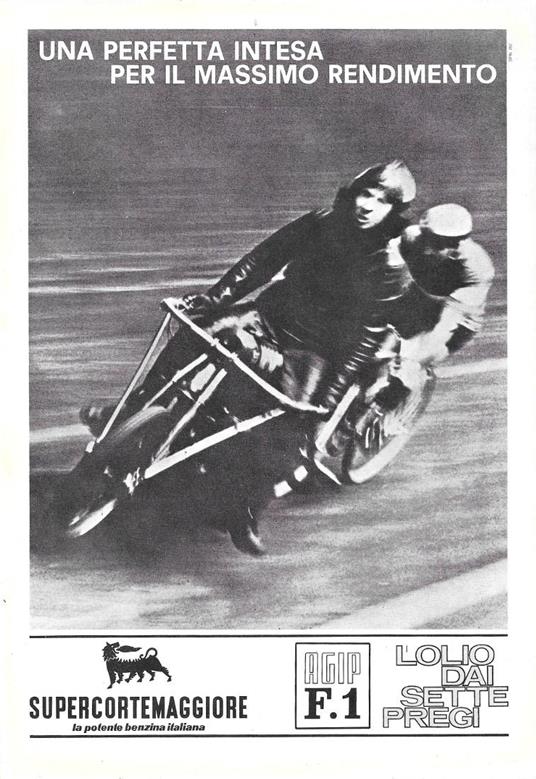 Supercortemaggiore-Agip. Una perfetta intesa per il massimo rendimento. Advertising 1964 - copertina
