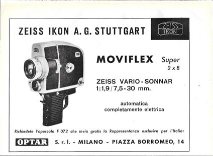 Moviflex Zeiss Ikon. Advertising 1964 - copertina