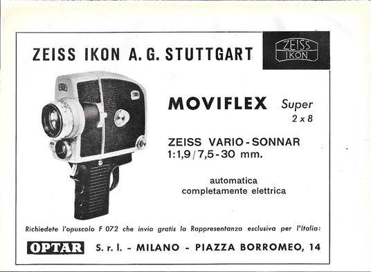 Moviflex Zeiss Ikon. Advertising 1964 - copertina