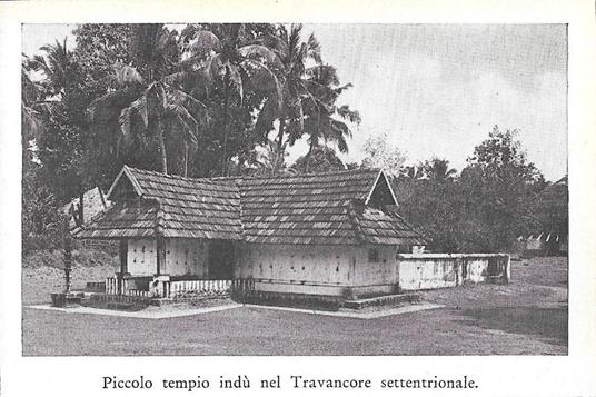 Piccolo tempio indù nel Travancore settentrionale. Stampa 1934 - copertina
