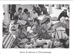 Scena di mercato a Cicicastenango (Guatemala). Stampa 1934