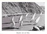 Bianche vele sul Nilo/Bahr-el Gebel. Stampa 1934 fronte/retro