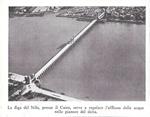 La diga del Nilo presso Il Cairo/ Tanta, uno dei rami secondari. Stampa 1934