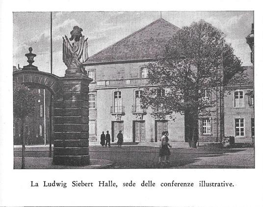 La Ludwig Siebert Halle, sede delle conferenze illustrative (Bayreuth). Stampa 1934 - copertina