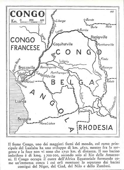 Il fiume Congo. Stampa 1934 - copertina