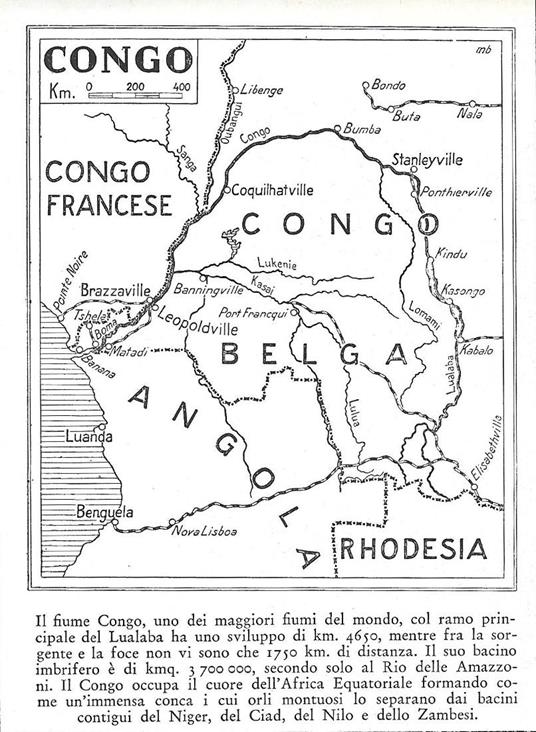 Il fiume Congo. Stampa 1934 - copertina