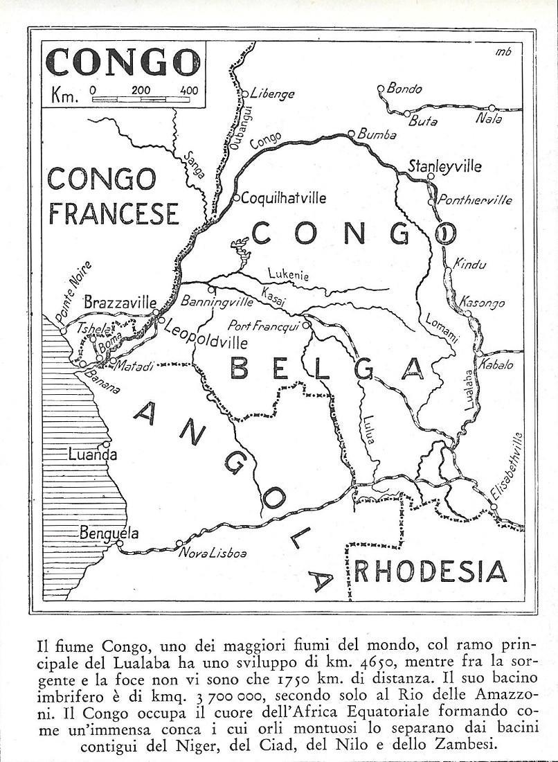 Il fiume Congo. Stampa 1934