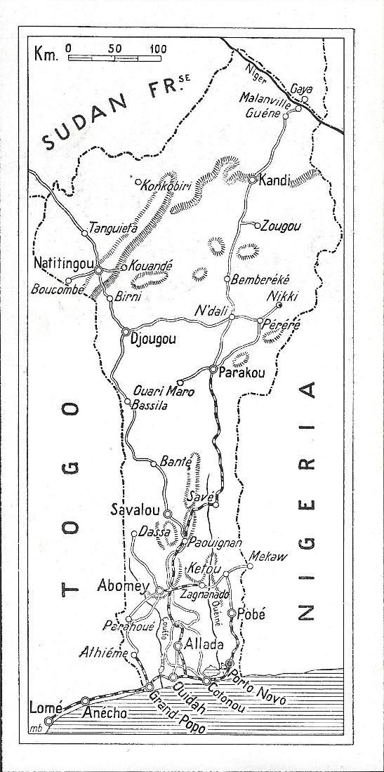 Dahomey. Stampa 1934