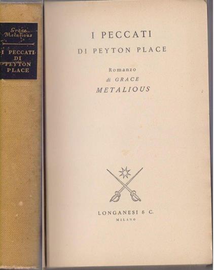 I peccati di Peyron Place - Grace Metalious - Grace Metalious - copertina