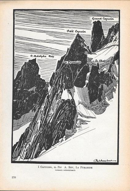 I Capucins, il Pic, A. Rey, La Pyramide. Stampa 1936 - copertina