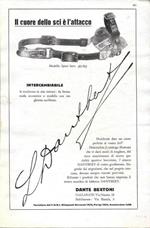 Dantbert. Il cuore dello sci è l'attacco. Ditta Dante Bertoni. Advertising 1930