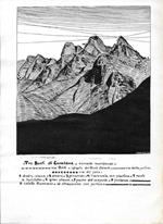 I tre denti di Cumiana. Dis. R. Chabod. Stampa 1930