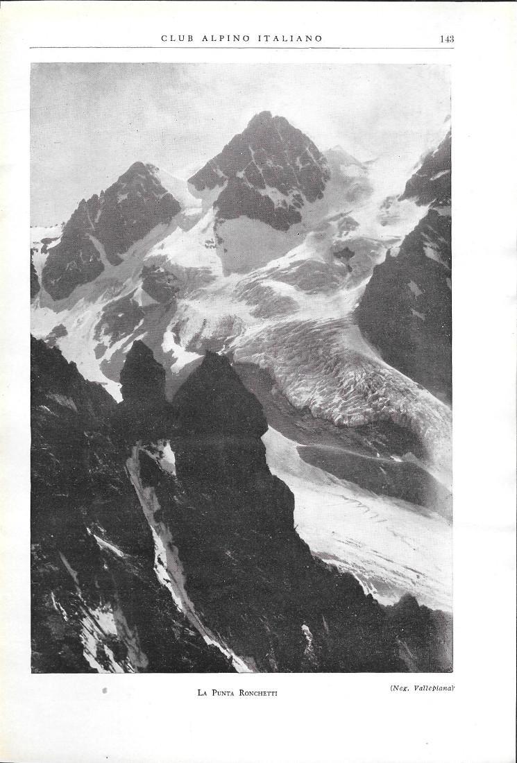 La punta Ronchetti. Stampa 1930