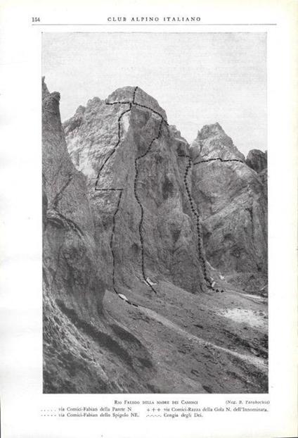 Rio Freddo della Madre dei Camosci. Stampa 1930 - copertina
