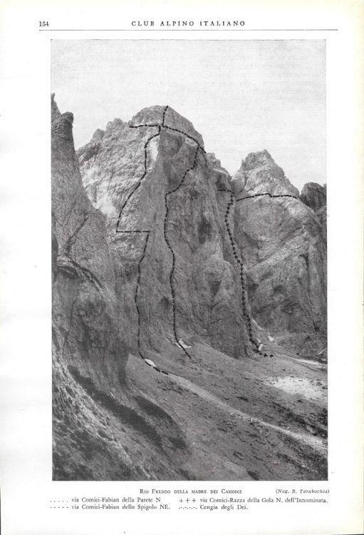 Rio Freddo della Madre dei Camosci. Stampa 1930 - copertina