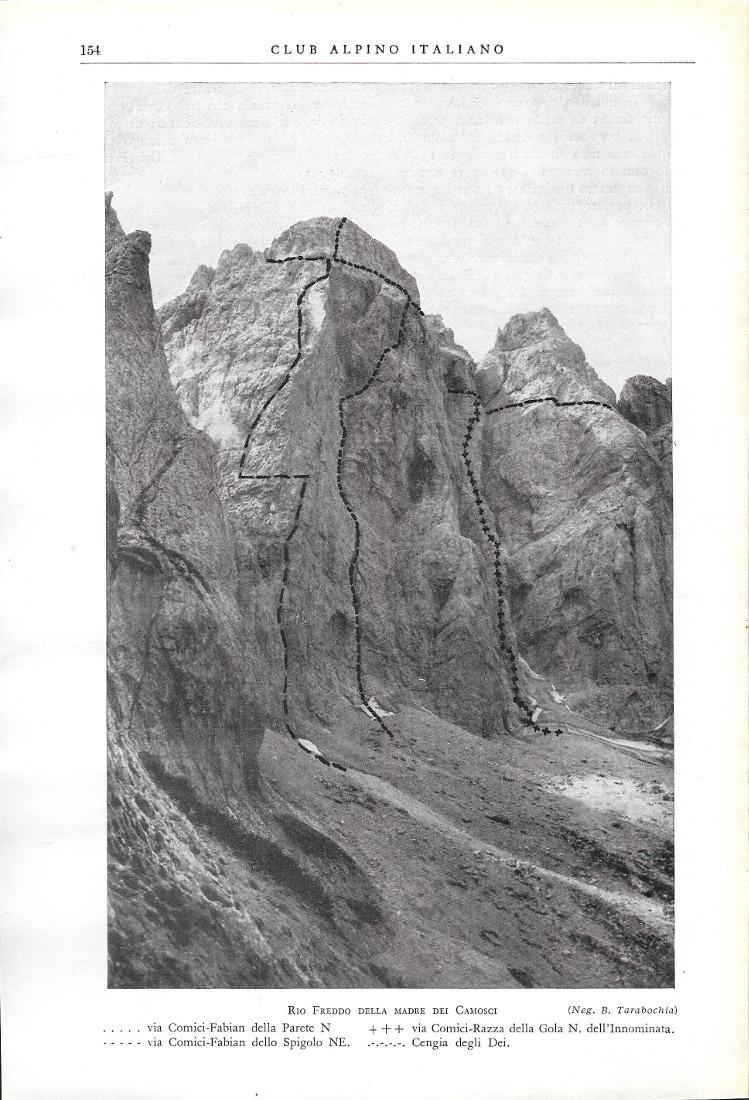 Rio Freddo della Madre dei Camosci. Stampa 1930