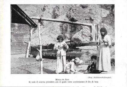 Malga in Asau. Confezione del filo di lana. Stampa 1930 - copertina