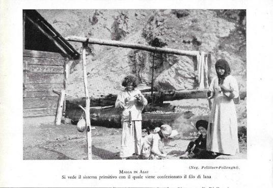 Malga in Asau. Confezione del filo di lana. Stampa 1930 - copertina