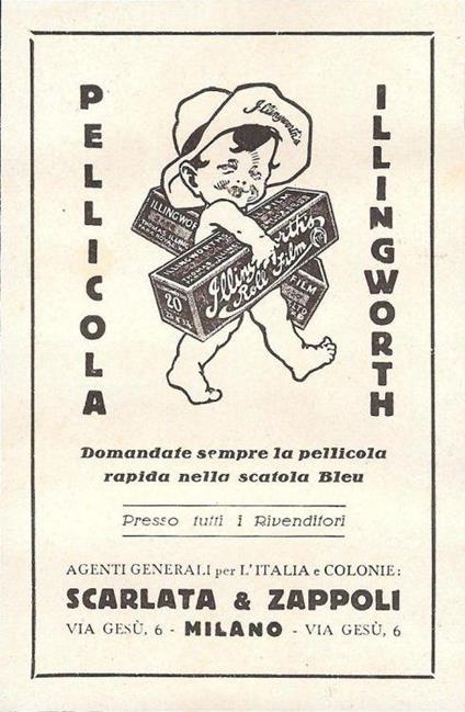 Pellicola Illingworth. Advertising 1930 - copertina