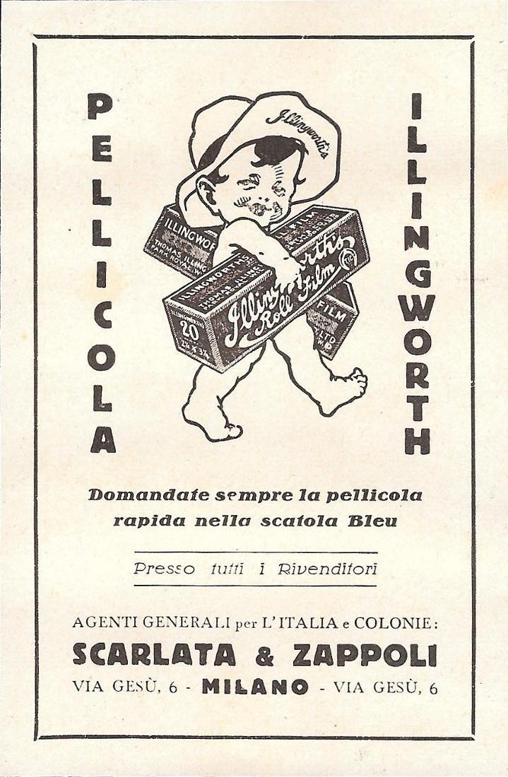 Pellicola Illingworth. Advertising 1930