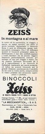 Binocoli Zeiss. Advertising 1935
