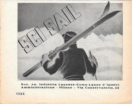Sci Sail. Advertising 1935 - copertina