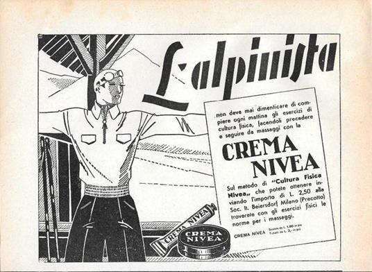 Crema Nivea. Advertising 1935 - copertina