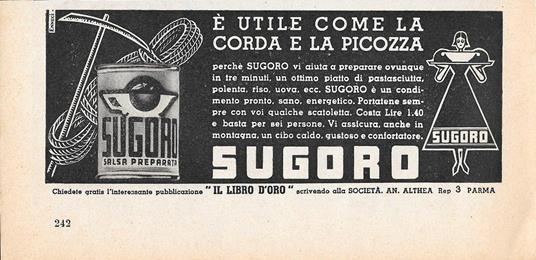 Sugoro . Salsa Preparata. Advertising 1936 - copertina