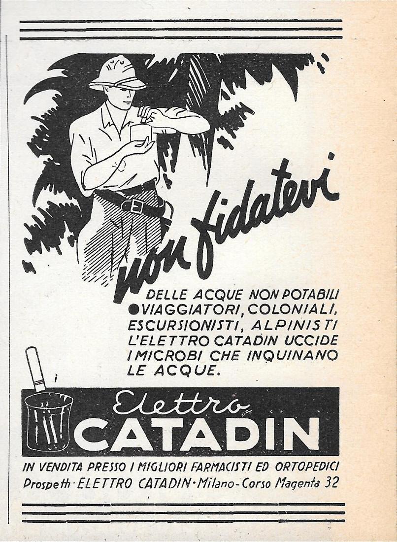 Elettro Catadin. Advertising 1936