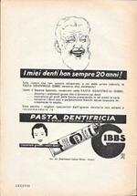 I miei denti han sempre 20 anni! Pasta dentifricia Gibbs. Advertising 1935