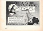 Institut de Bauté. Crema sport, Cipria Klitia. Advertising 1935