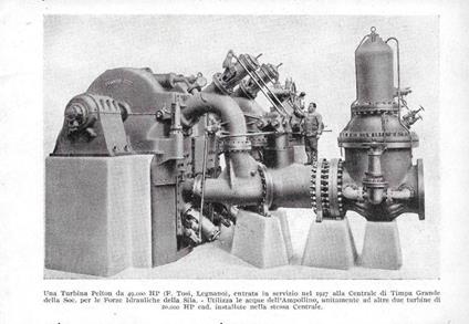 Interni della Centrale di Varzo. Fronte/retro. Stampa 1928 - copertina