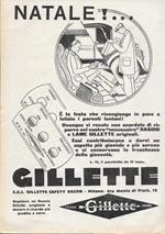 Gillette. Rasoio e Lame. Advertising 1928
