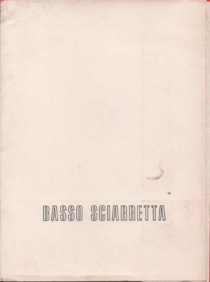 Basso Sciarretta. Portfolio - copertina