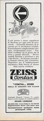 Zeiss Contax - Carl Zeiss Jena. Advertising 1928