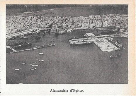 Alessandria d'Egitto / Porto Said. Stampa 1934 fronte/retro - copertina