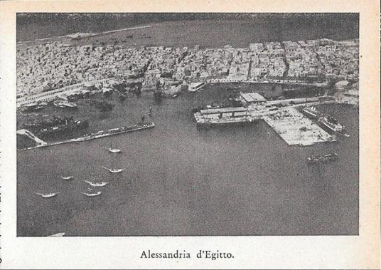 Alessandria d'Egitto / Porto Said. Stampa 1934 fronte/retro - copertina