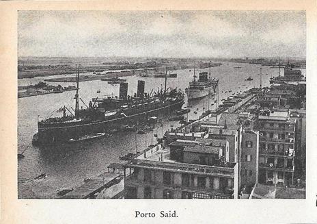 Alessandria d'Egitto / Porto Said. Stampa 1934 fronte/retro - 2