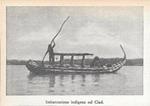 Imbarcazione indigena sul Ciad. Stampa 1934