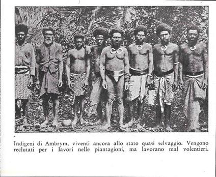 Indigeni di Ambrym (Vanuatu). Stampa 1934 - copertina