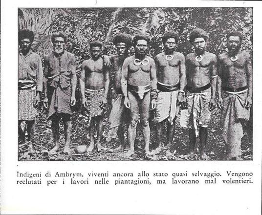 Indigeni di Ambrym (Vanuatu). Stampa 1934 - copertina