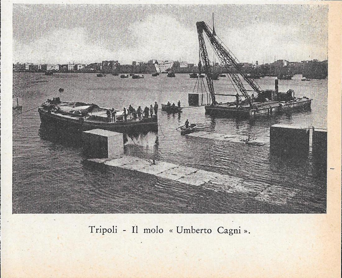 Tripoli. Il molo Umberto Cagni. Stampa 1934