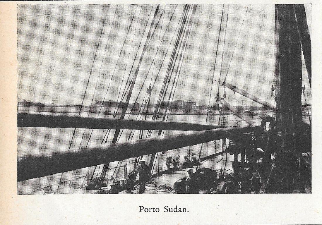 Porto Sudan / Veduta del Porto di Alessandria d'Egitto. Stampa 1934