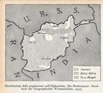 Distribuzione delle popolazioni nell'Afghanistàn. Stampa 1934