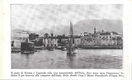 Il porto di Kjrenia (Cipro). Stampa 1934 - copertina